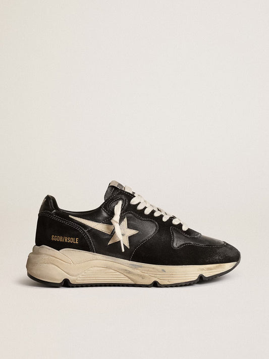 GGDB - Running Sole femme en nappa et daim noirs